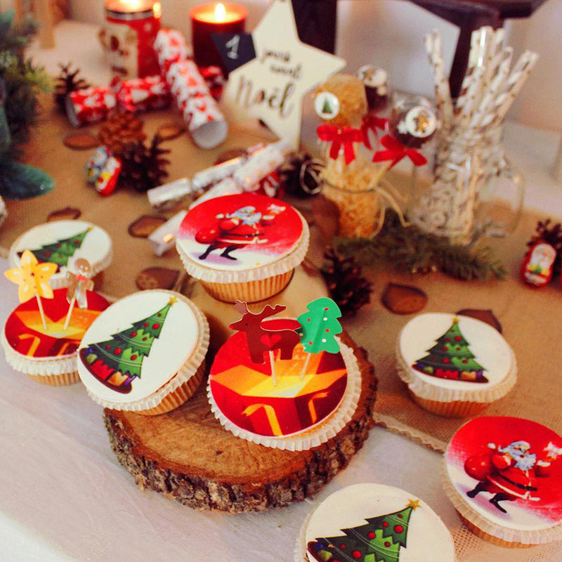Christmas cupcakes, 9 pieces