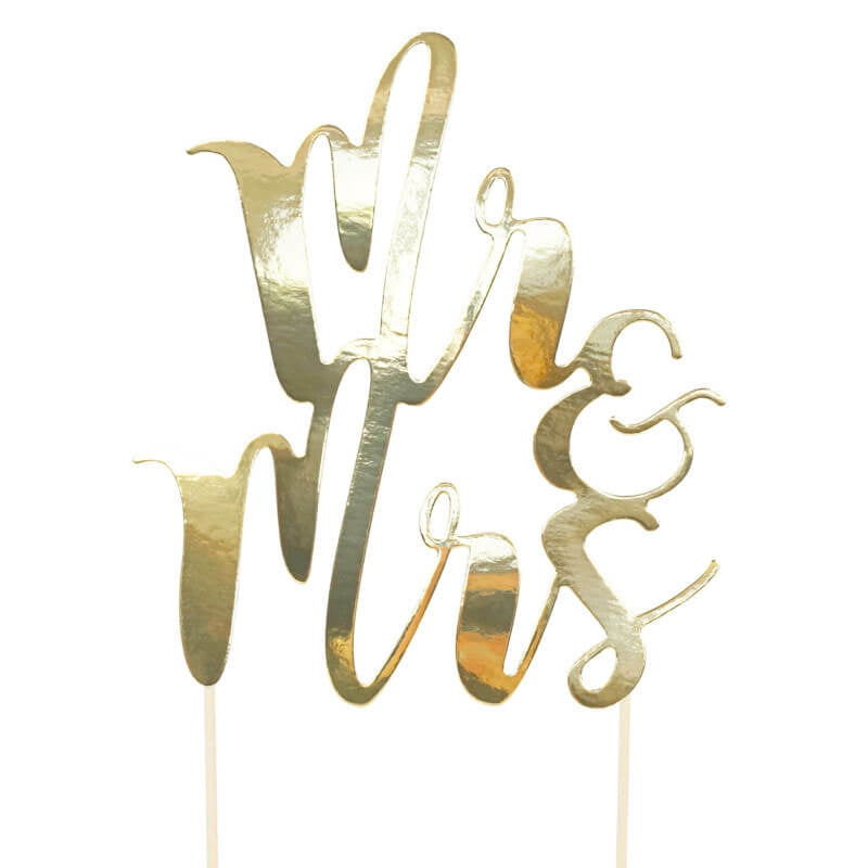 Mr & Mrs Cake Topper