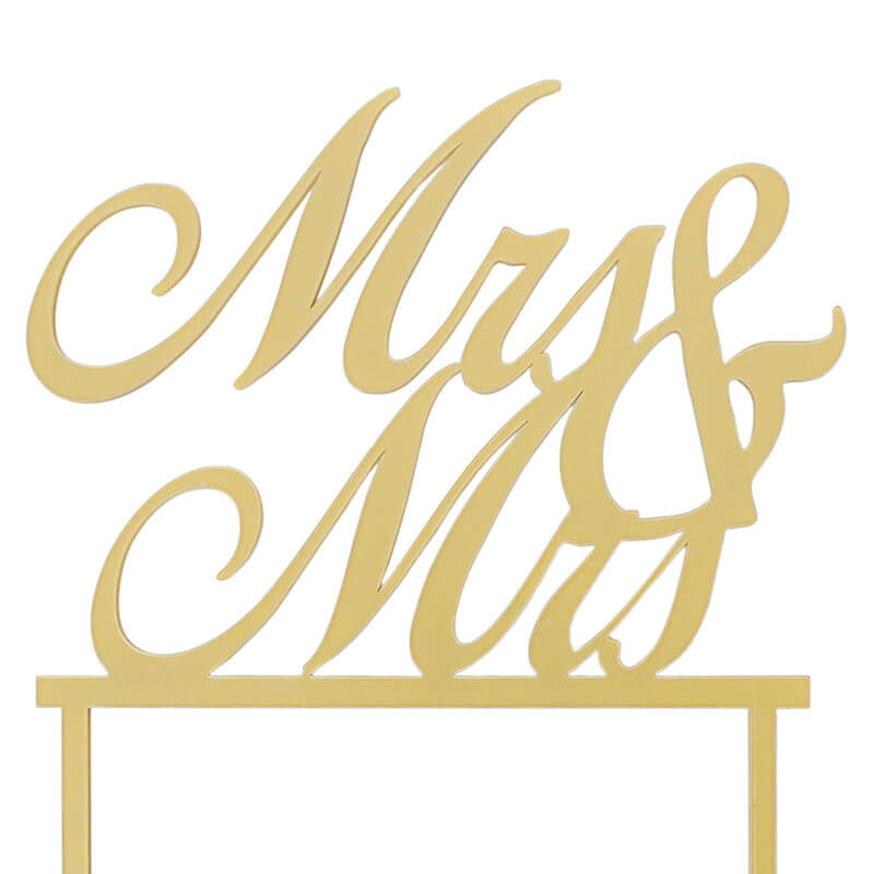 Mrs & Mrs Cake Topper