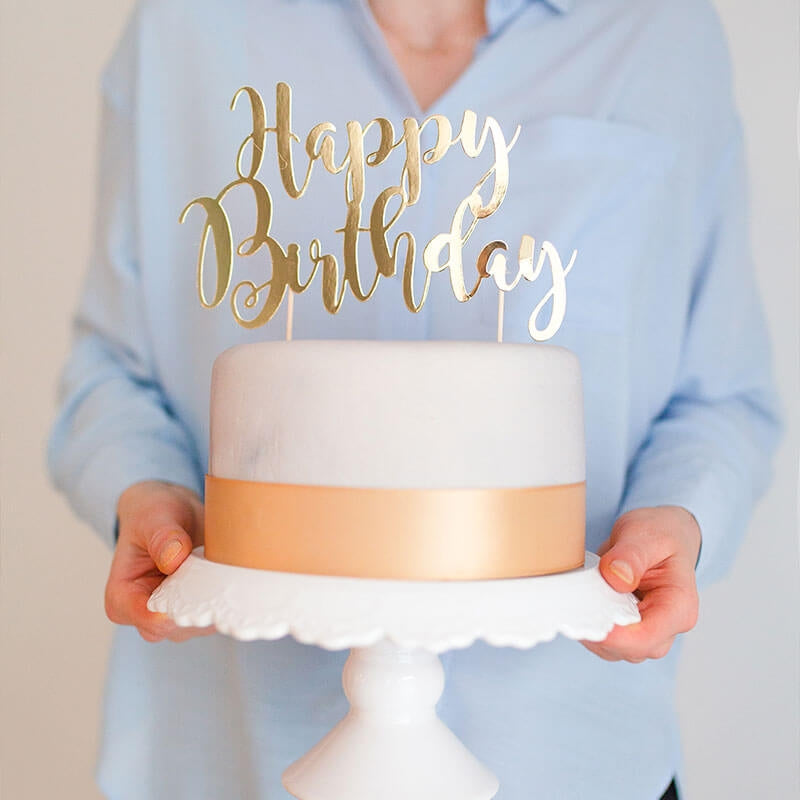 Deluxe Marble Pattern Cake – double height