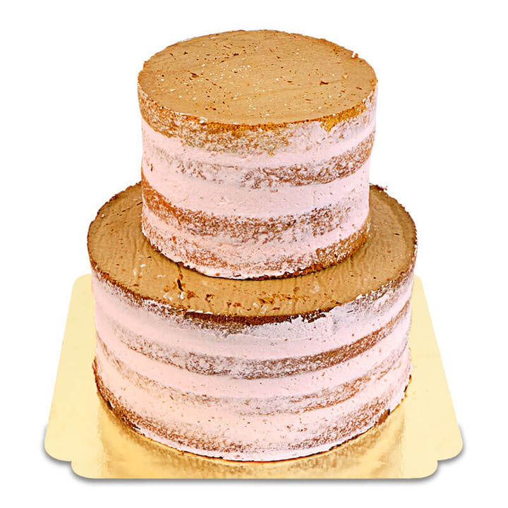 Strawberry Naked Cake Wedding Cake