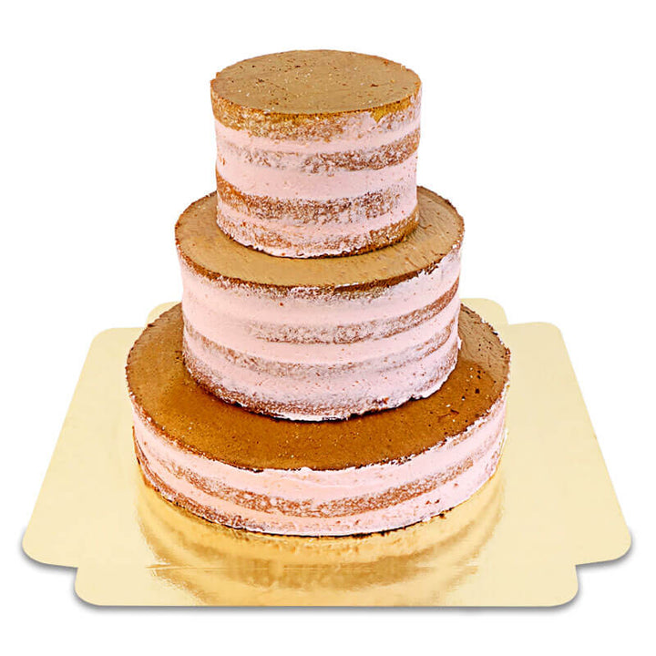 Strawberry Naked Cake Wedding Cake