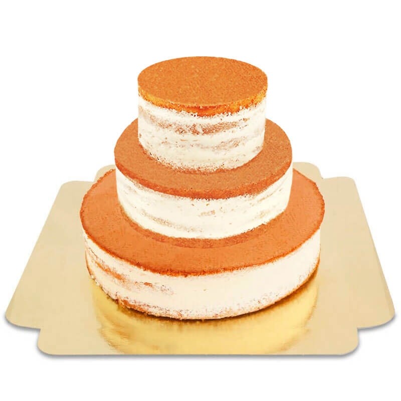 Naked Cake wedding cake – vanilla/raspberry