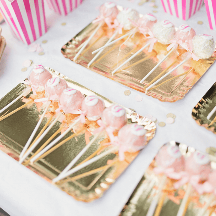Cake pops with colourful icing and logo (12 pieces)