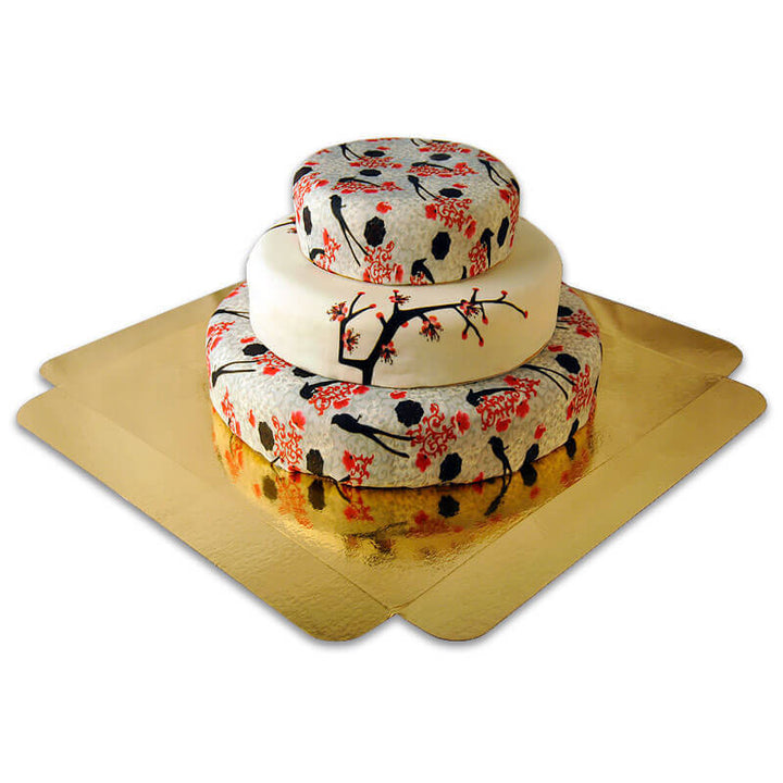 Cherry Blossom Wedding Cake
