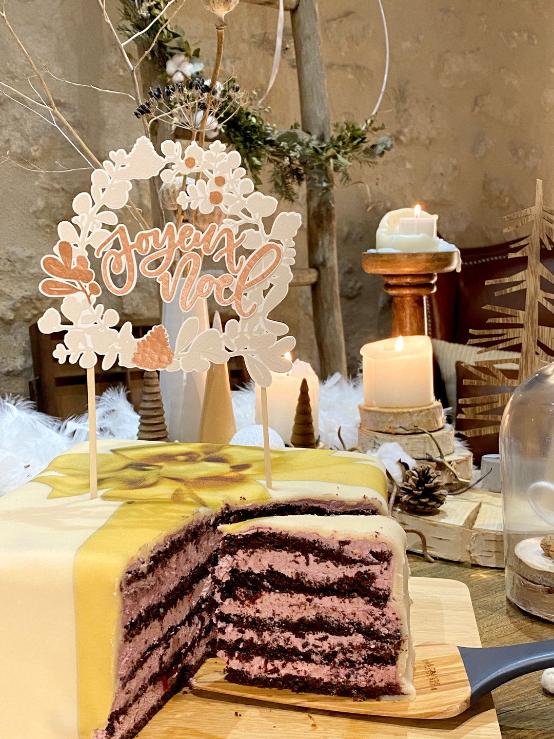 White gift cake