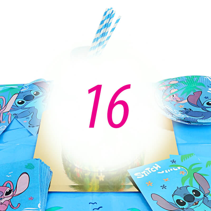 Stitch® Party Set for 16 people – without cake