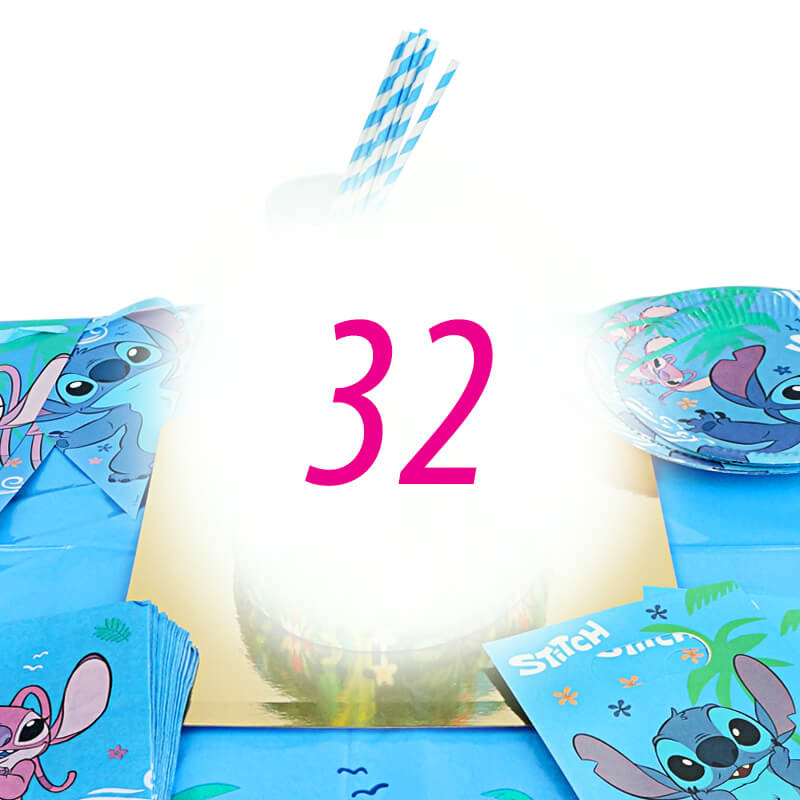 Stitch® Party Set for 32 people – without cake