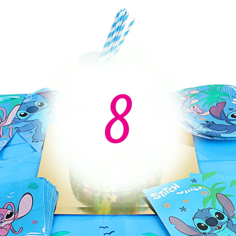 Stitch® Party Set for 8 people – without cake