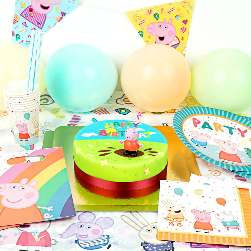 Peppa Pig Party Set incl. Cake