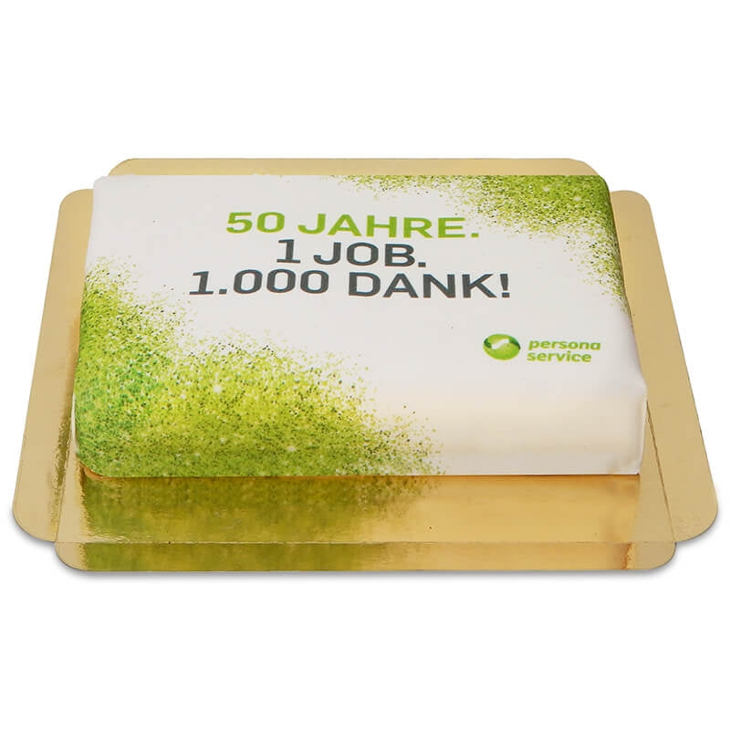 Rectangular logo cake