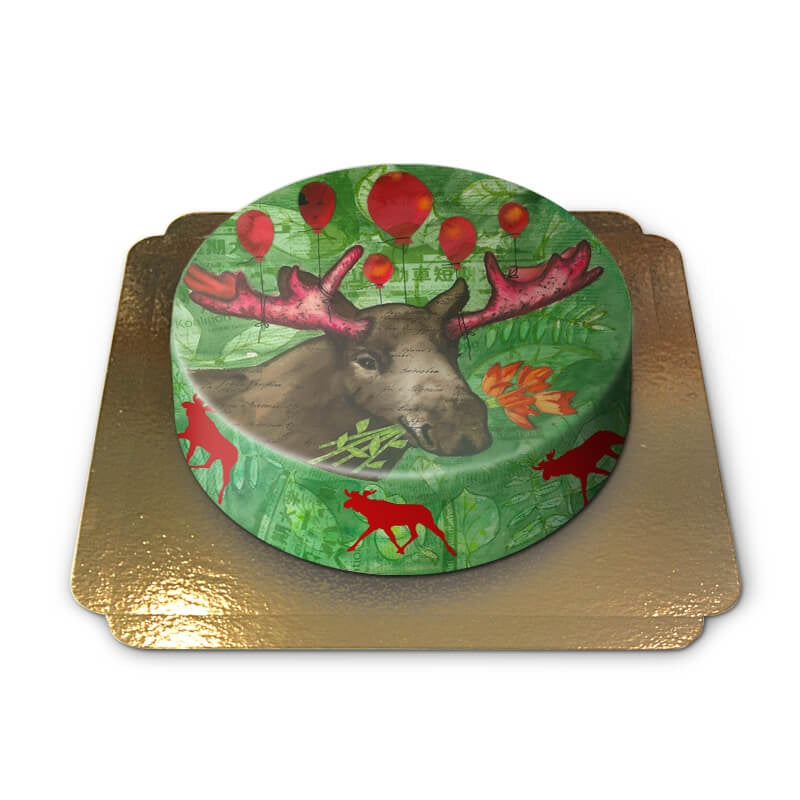 Christmas Moose Cake by Pia Lilenthal