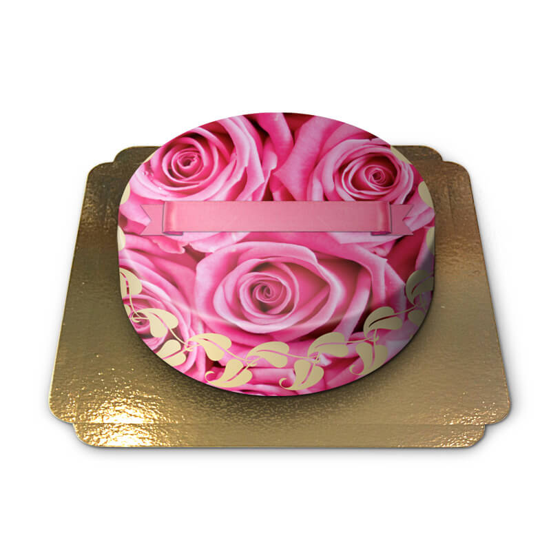 Pink Rose Cake