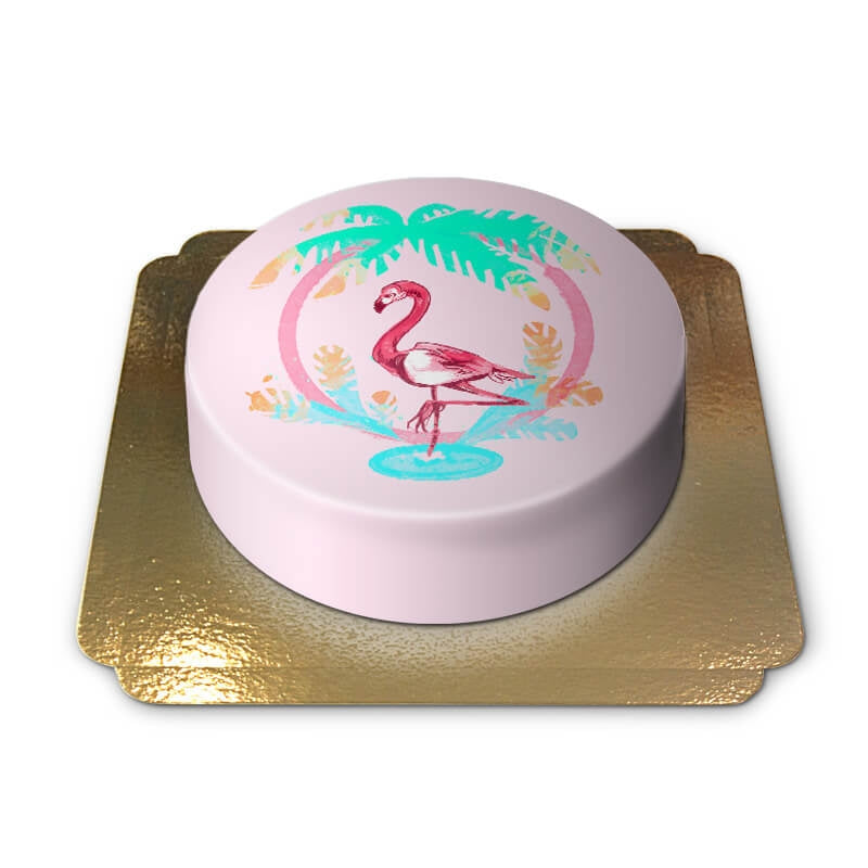 Pink Flamingo Cake