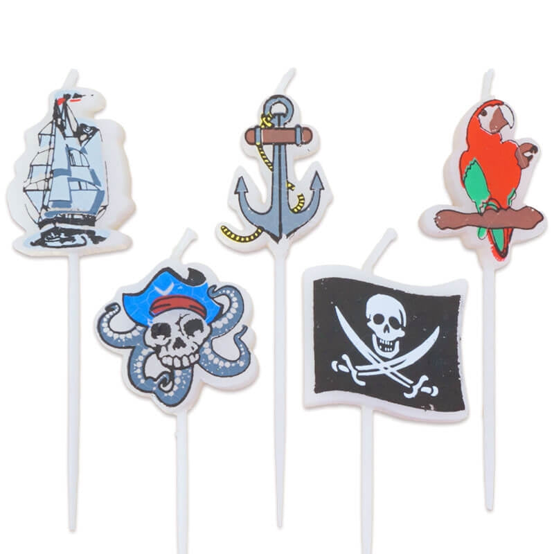 Pirate Cake Candles (5 pieces)