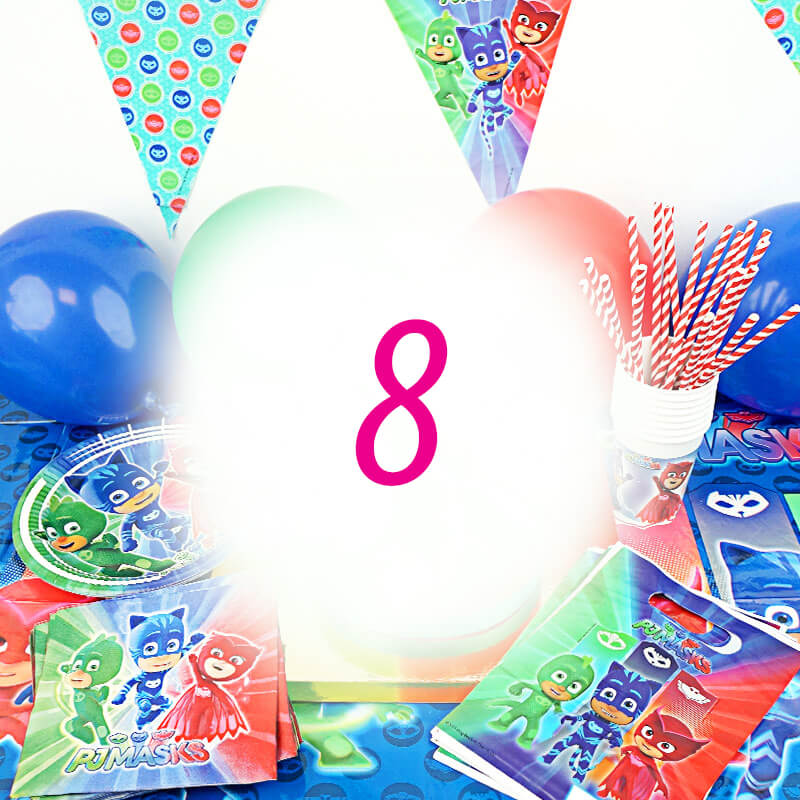 PJ Masks party set for 8 people – without cake