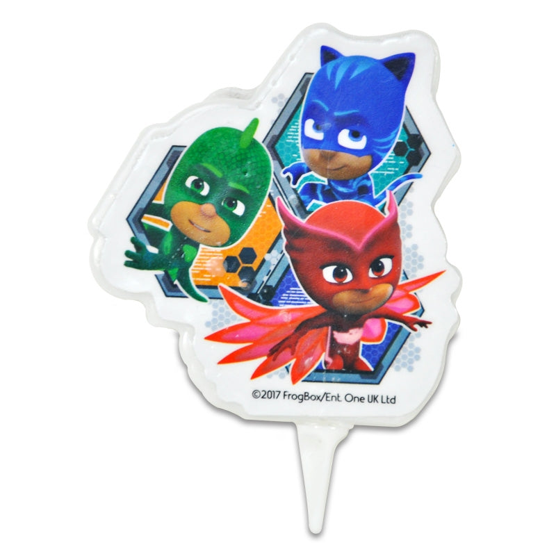 PJ Masks cake candle
