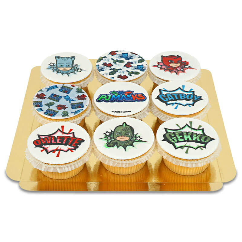 PJ Masks Name Cupcakes