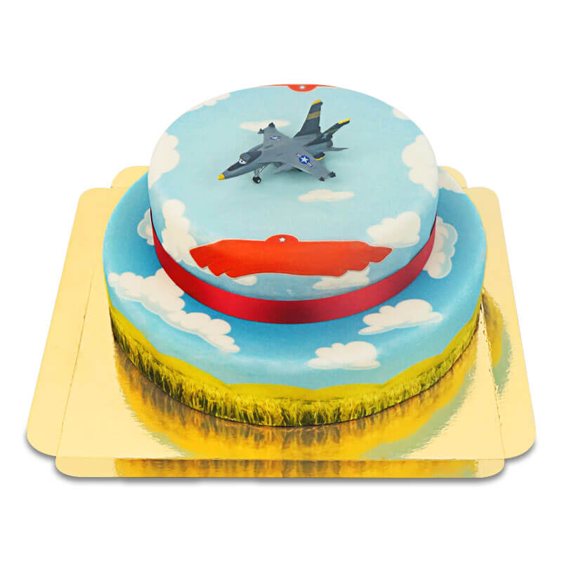 Planes® hero flying on a 2-tier cloud cake