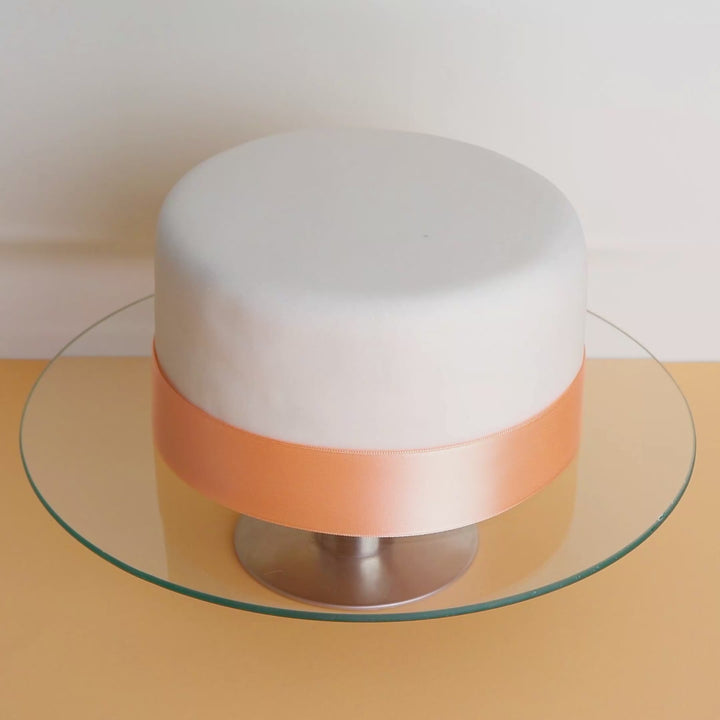 White Deluxe Cake with Cake Ribbon