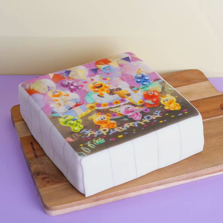Gelini Cake – Happy Birthday Puzzle