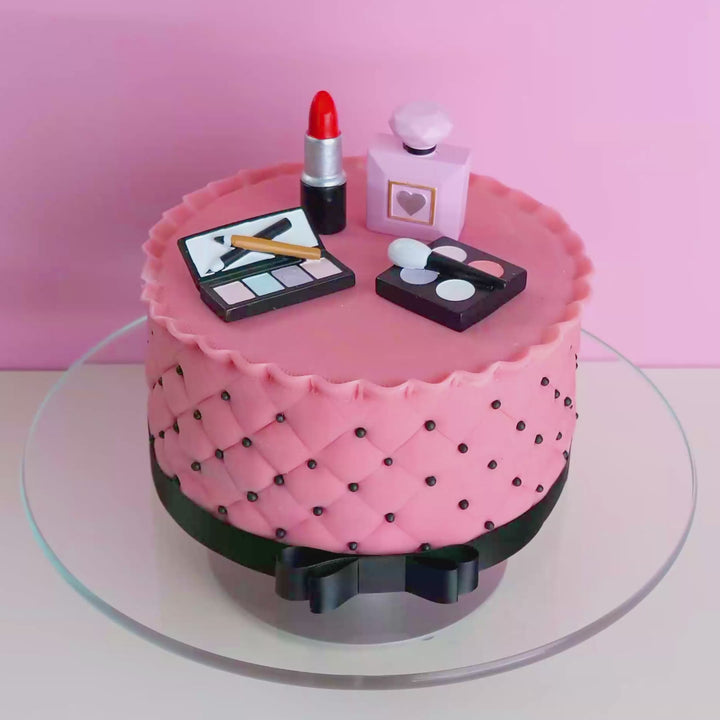 Deluxe Make-Up Cake with Black Ribbon