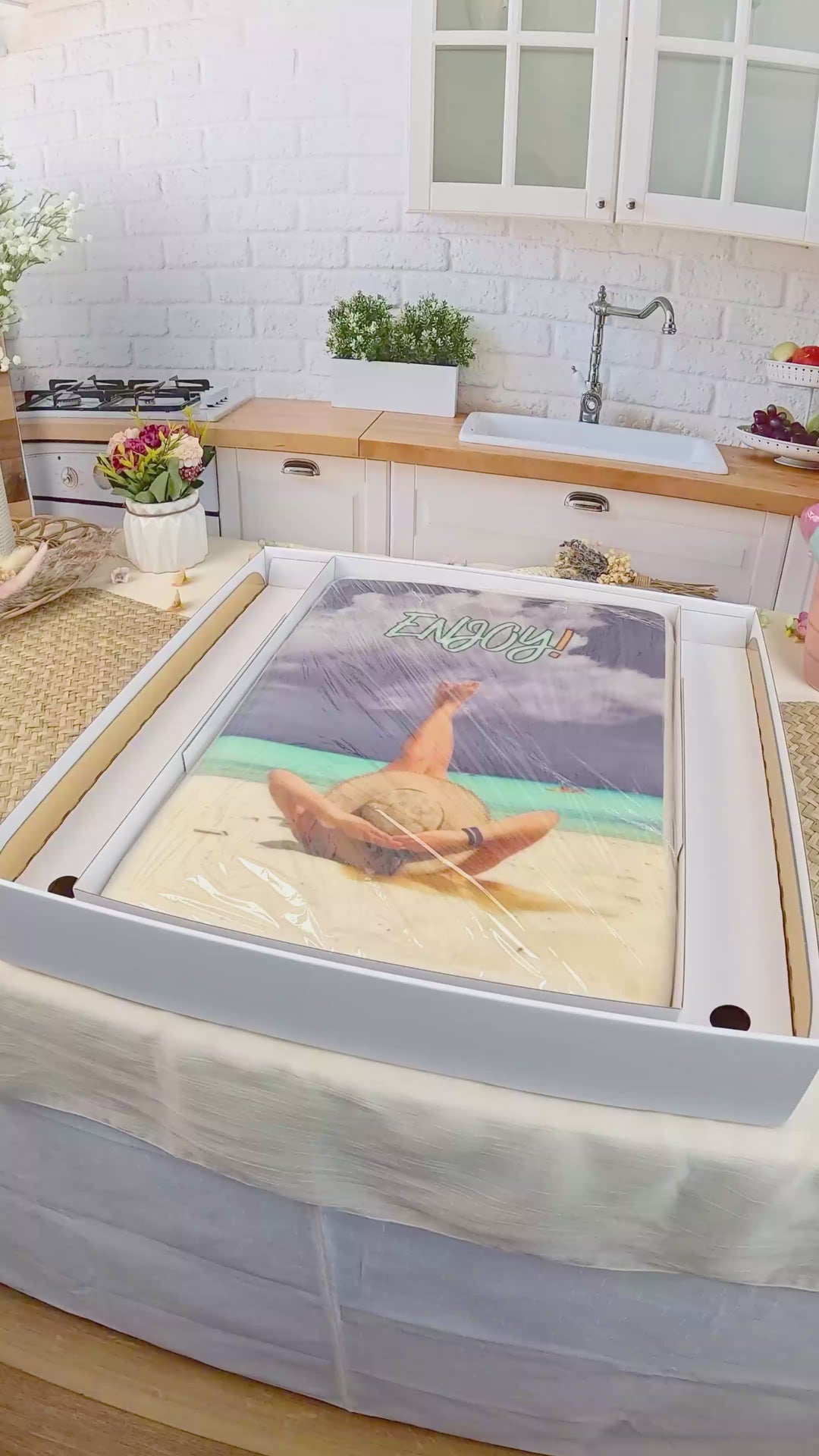 Photo cake without frame