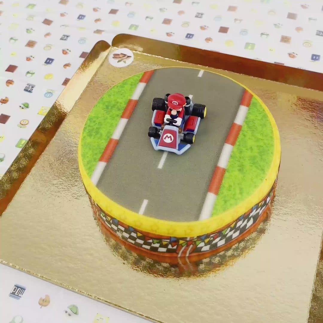 Mario Kart® on Grassland Race Track Cake