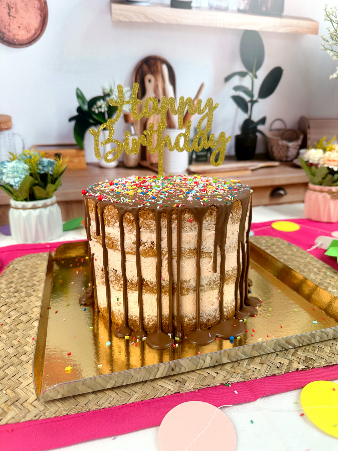 Naked Cake Vanilla/Raspberry - various sizes