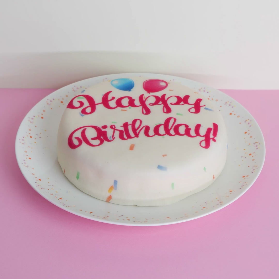Happy Birthday Cake PINK