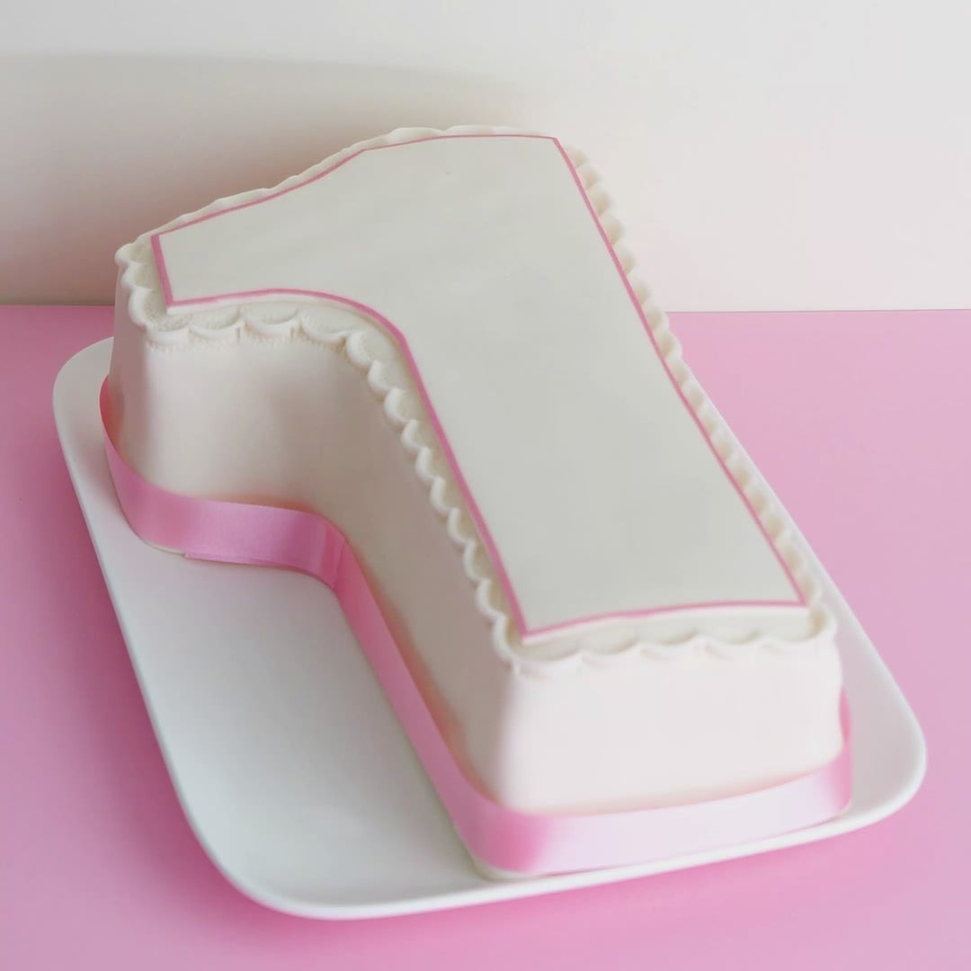 Number cake, various colours