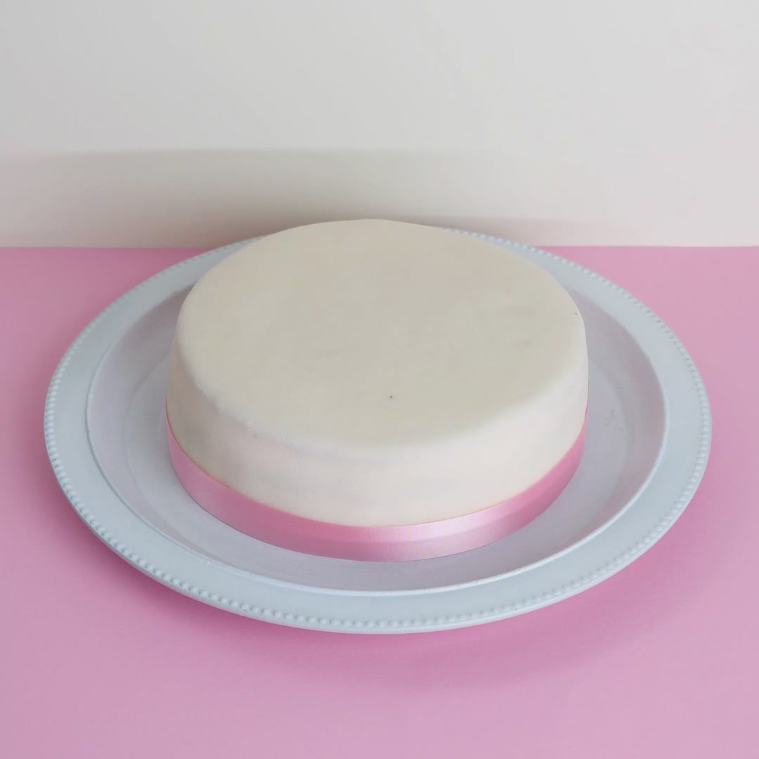 White Cake with Cake Ribbon