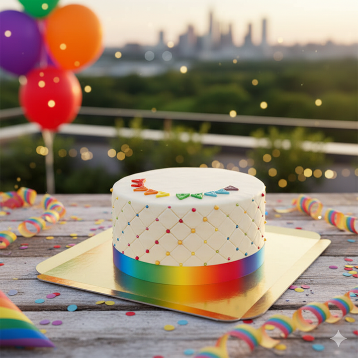 Pride Deluxe Cake – double height