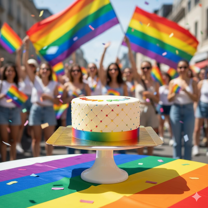 Pride Deluxe Cake – double height