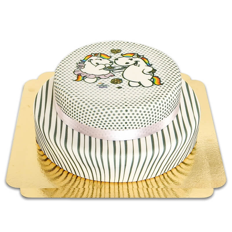 Patterned Pummeleinhorn cake