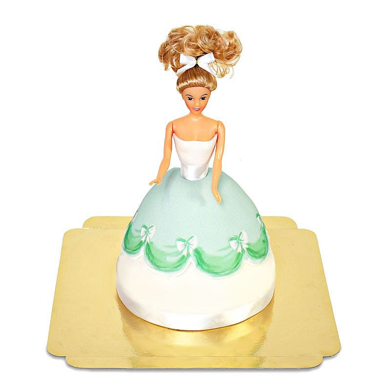 Doll Princess Cake with a green dress