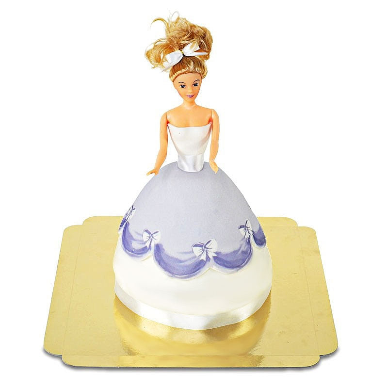 Doll Princess Cake with Purple Dress