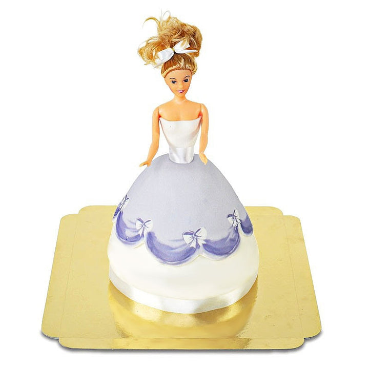 Doll Princess Cake with Purple Dress
