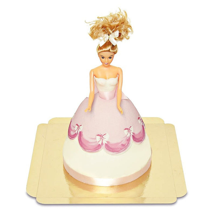 Doll Princess Cake with Pink Dress