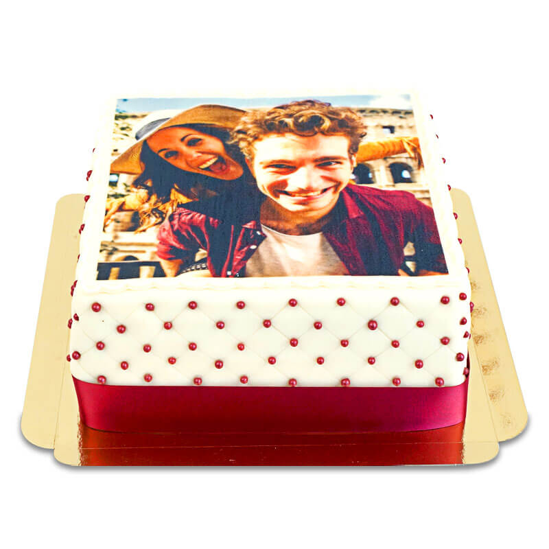 Deluxe Square Photo Cake