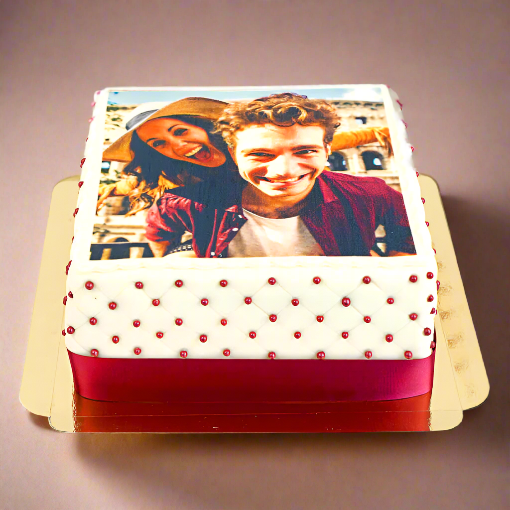 Deluxe Square Photo Cake