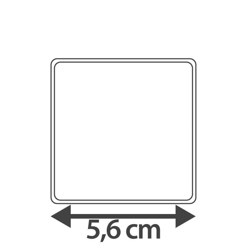 Photo biscuit, square (12 pieces)