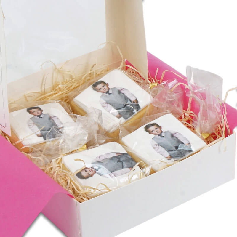 Photo biscuit, square (12 pieces)