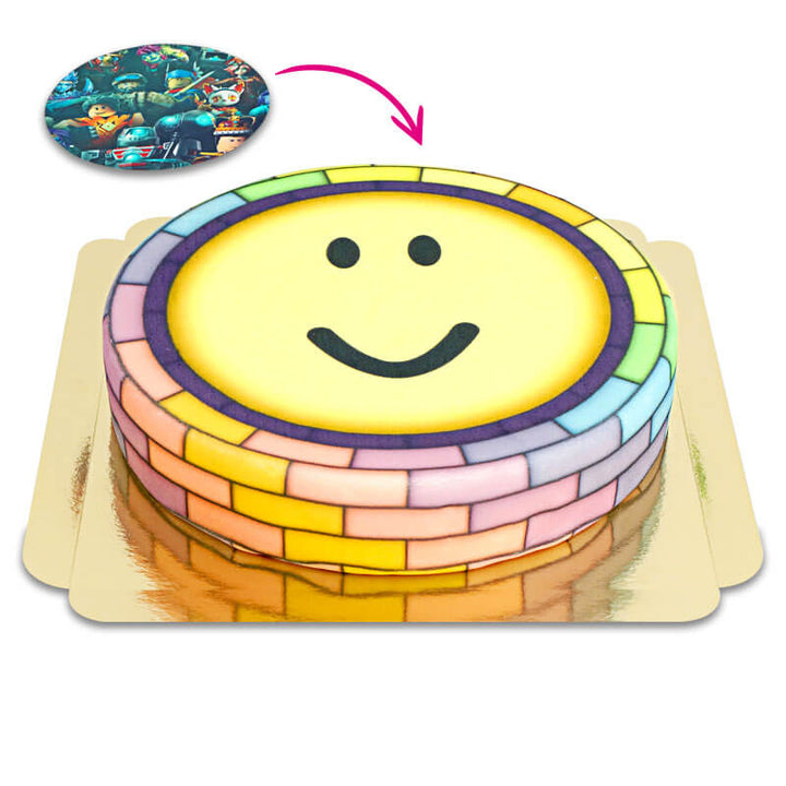 Roblox® cake topper on cake