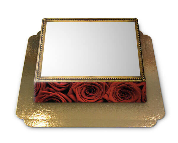 Photo cake in rose design