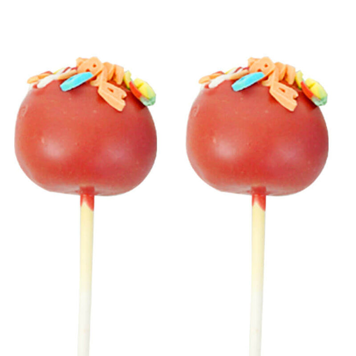 Red letter cake pops (12 pieces)