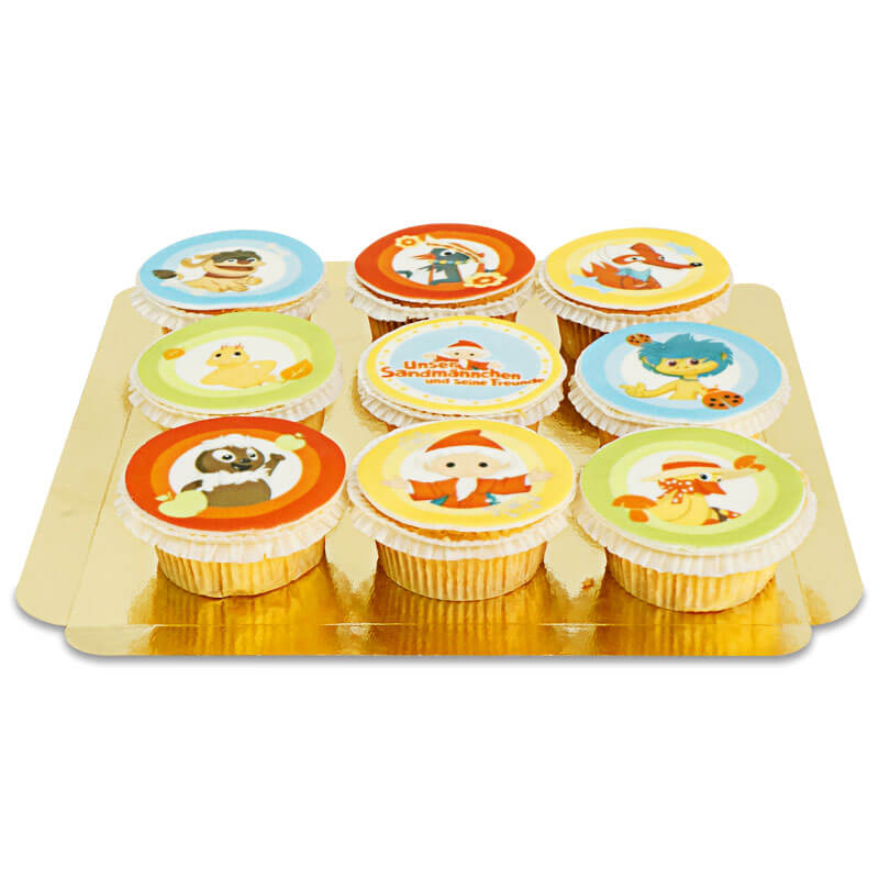 Sandman & his friends – cupcakes, 9 pieces