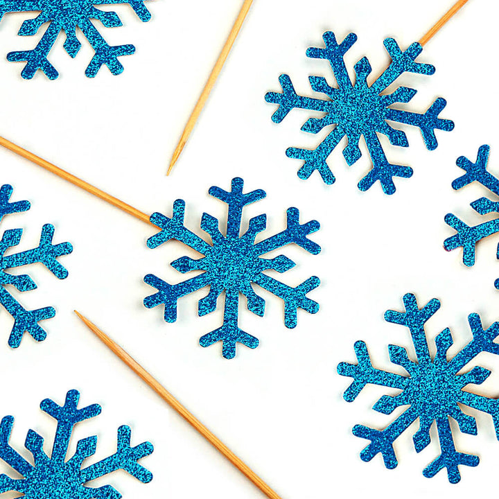 Blue Snowflake Cake Topper
