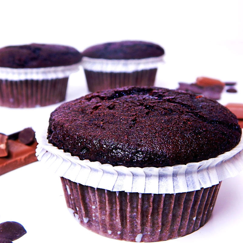 Chocolate muffins, 9 pieces