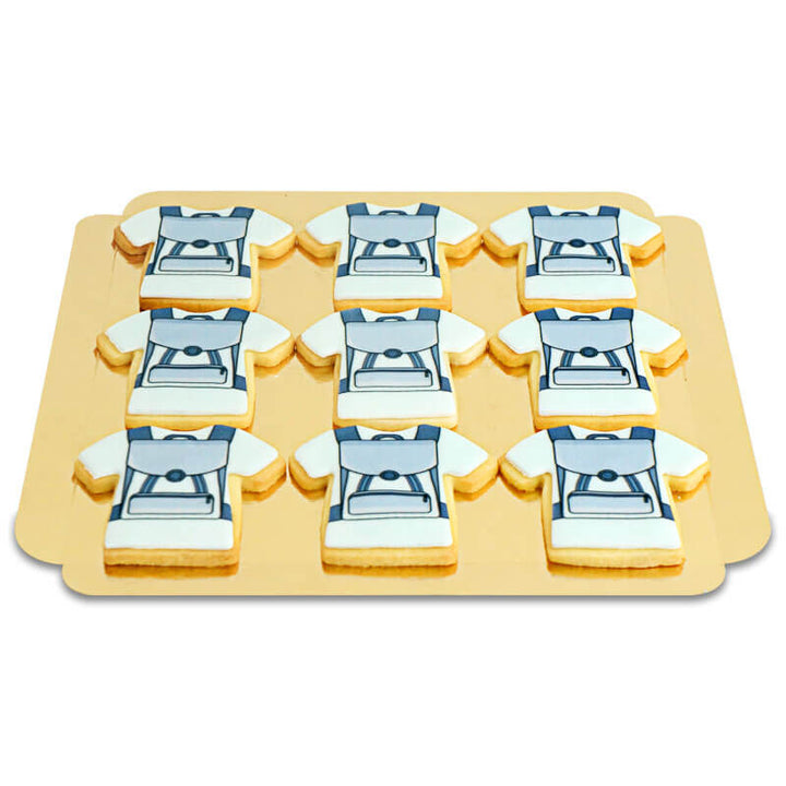 Blue schoolbag biscuits (12 pieces)